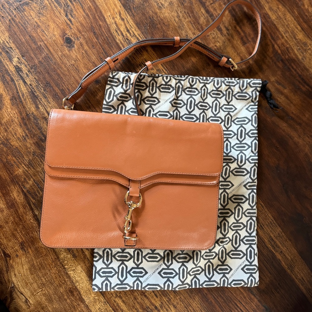 Rebecca Minkoff Saddle Color Leather bag, NWOT, with Dustbag